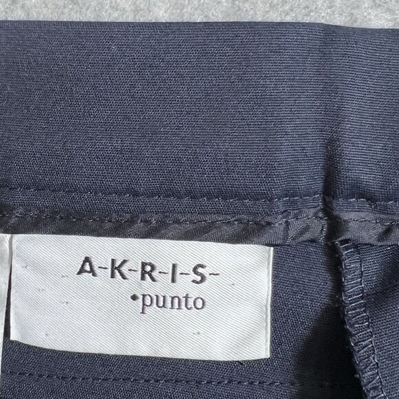 AKRIS PUNTO Franca Cotton Blend Trousers Ankle Pants Tangerine Women’s 16 US - Picture 10 of 16